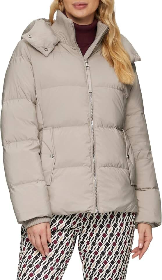 s.Oliver BLACK LABEL Damen 2151974 Daunenjacke mit abnehmbarer Kapuze (1er Pack)