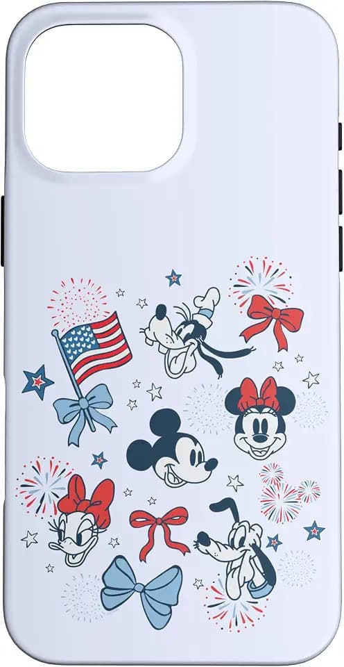Disney Mickey & Friends Americana Coquette Fireworks July 4 Case for iPhone 16 Pro Max
