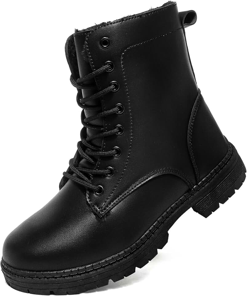 Damen Stiefel Wasserdicht Kurzschaft Stiefeletten Frauen Winterstiefel Warm Gefüttert Schneestiefel