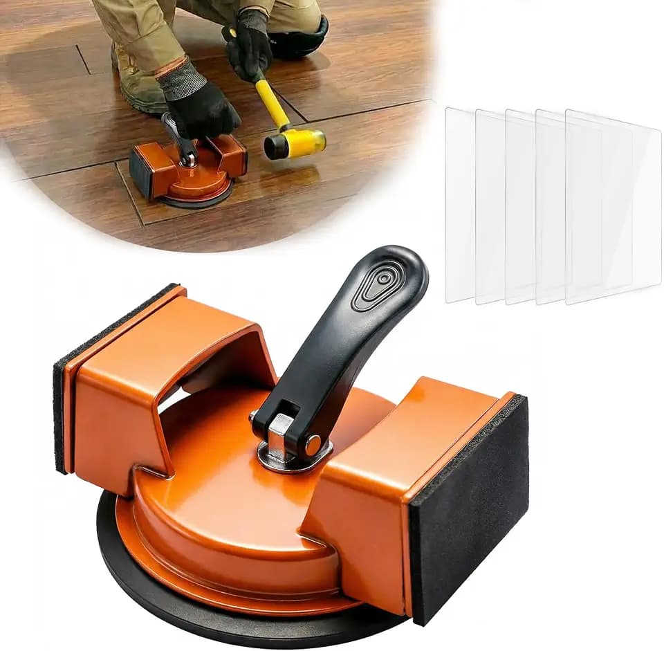 Floor Gap Fixer Tool, Iron, Suction Cup, Laminate LVP Hardwood