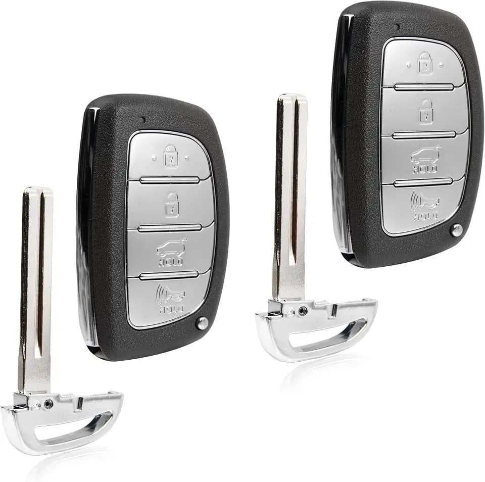 2X Keyless Entry Remote Key Fob Replacement 4-Button for 2019 2020 2021 Hyundai Tucson (TQ8-FOB-4F11, 95440-D3510)