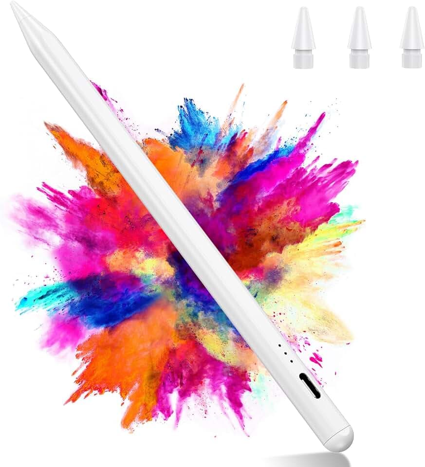 Variglas Stift für iPad 2018-2026-2X Schnellladung, Palm Rejection Neigung