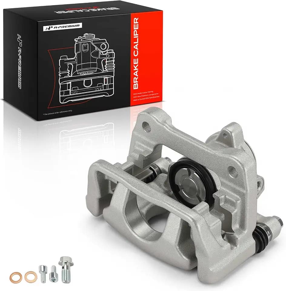 A-Premium Rear Right Passenger Disc Brake Caliper with Bracket