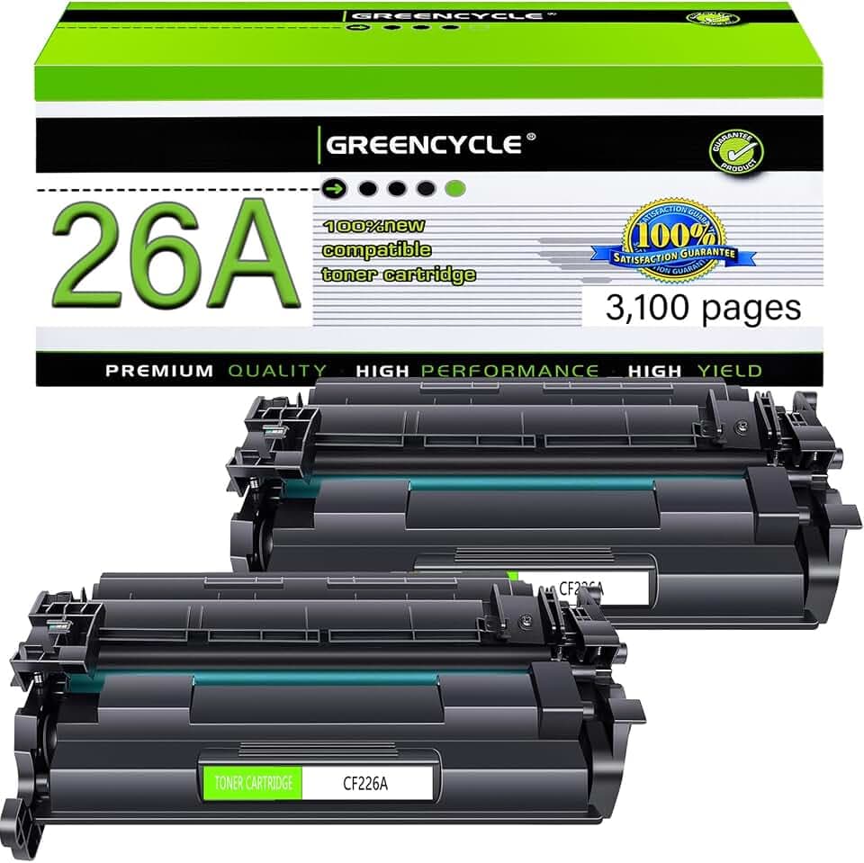 26A CF226A Black Toner Cartridge Compatible for HP 26A MFP M426fdw 8 Pack
