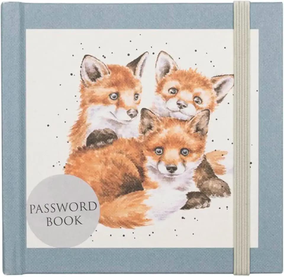 Wrendale Designs by Hannah Dale – Snug as a Cub illustriertes Passwortbuch im Taschenformat, 104 mm x 109 mm