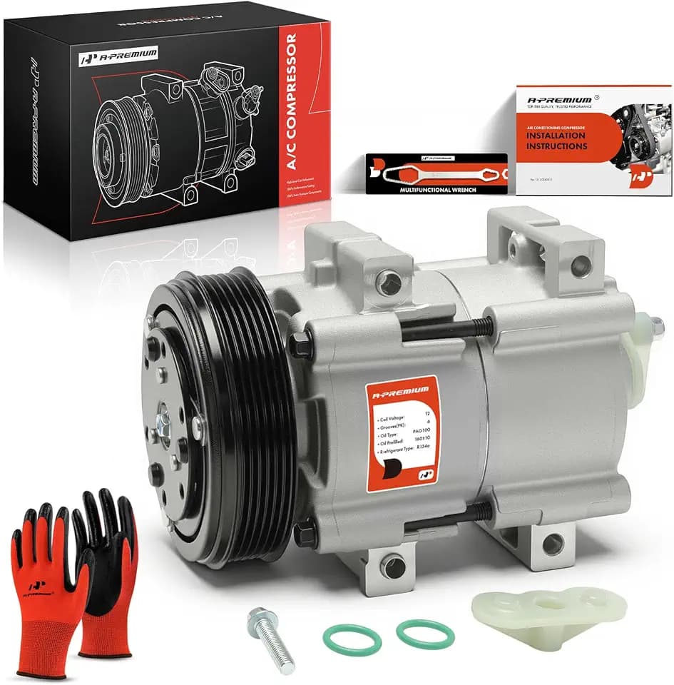 A-Premium Air Conditioner AC Compressor with Clutch
