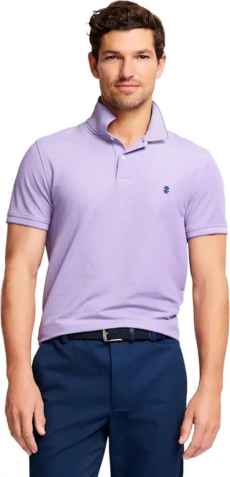 Izod Men's Advantage Performance Short Sleeve Polo Shirt