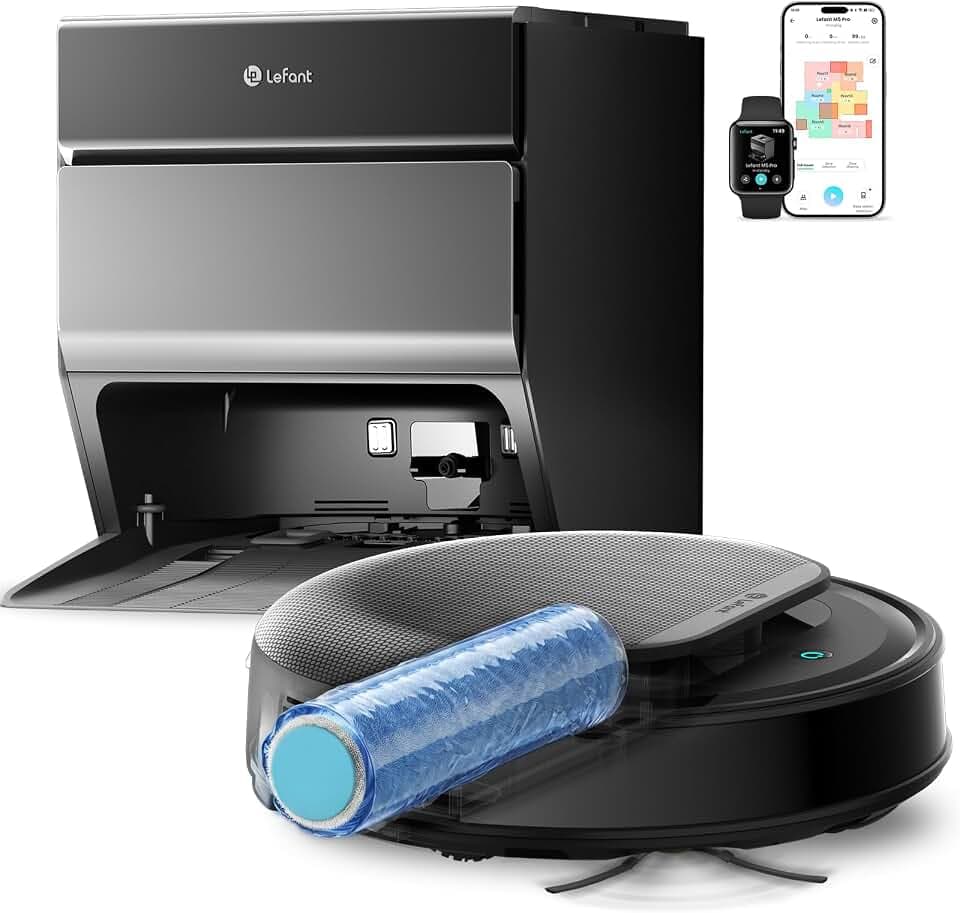 Lefant M5 Pro Saugroboter mit Wischfunktion, 23.000Pa Saugkraft