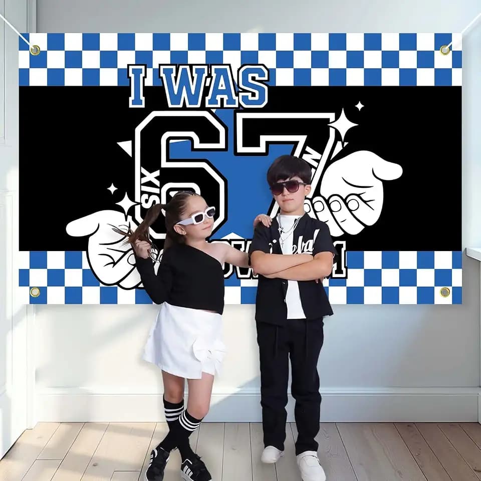 6 7 Birthday Decorations Boy Backdrop