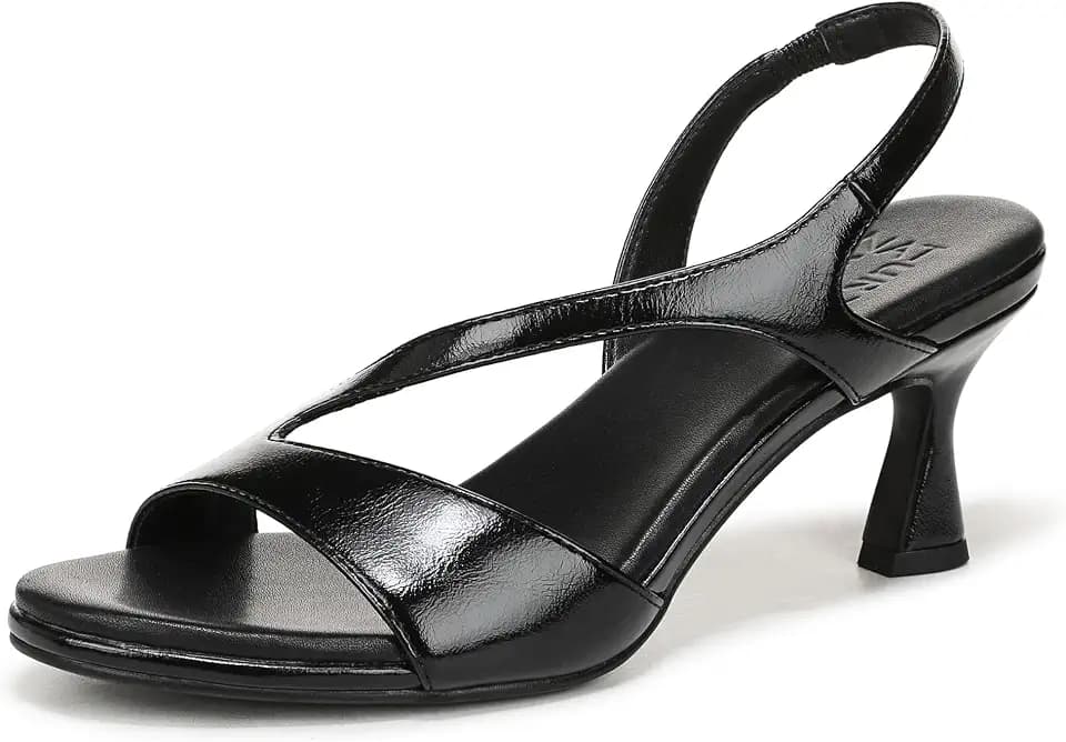 Naturalizer Women's Joriana Strappy Slip On Heeled Dress Sandal