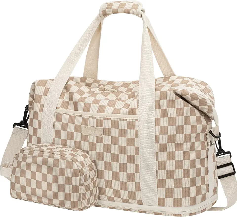 Capolo Expandable Travel Duffle Bag Weekender Overnight Bags for Women Men