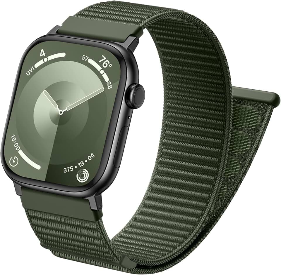 Netolo Sport Loop Band Kompatibel mit Apple Watch Armband 44mm 45mm 46mm 49mm 42mm Herren Damen - Nylon Armbänder für iWatch Series 11 10 9 8 7 6 5 4 3 2 1 SE Ultra 2 Ultra