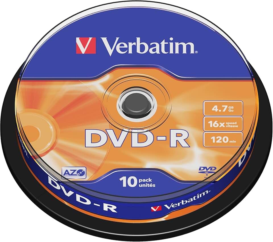 Verbatim 1206432 DVD-R, 10 Stück, Spindle
