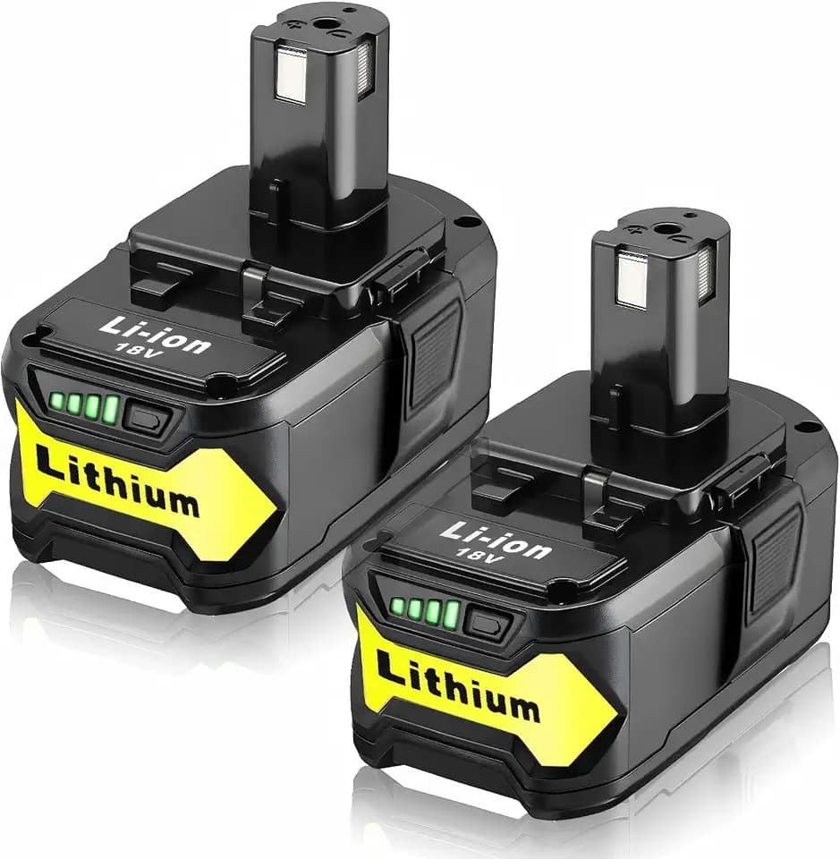 2Pack Upgrade 108000mWh High Capacity Replacement for Ryobi 18V Battery ，Compatible with Ryobi 18V ONE+ System Cordless Power Tools and Charger