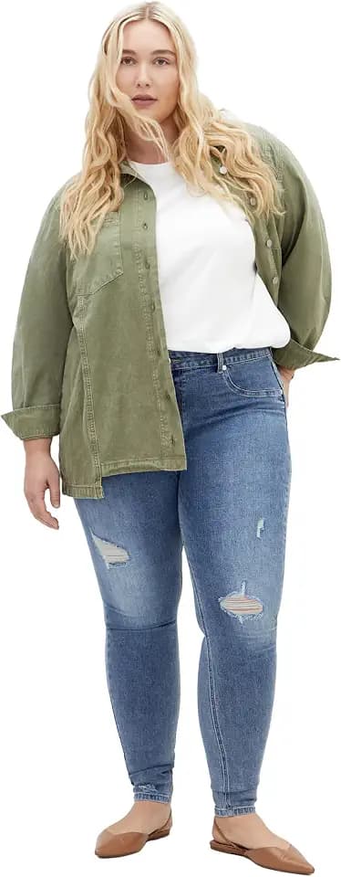 City Chic Womens Plus Size Jean H Nola