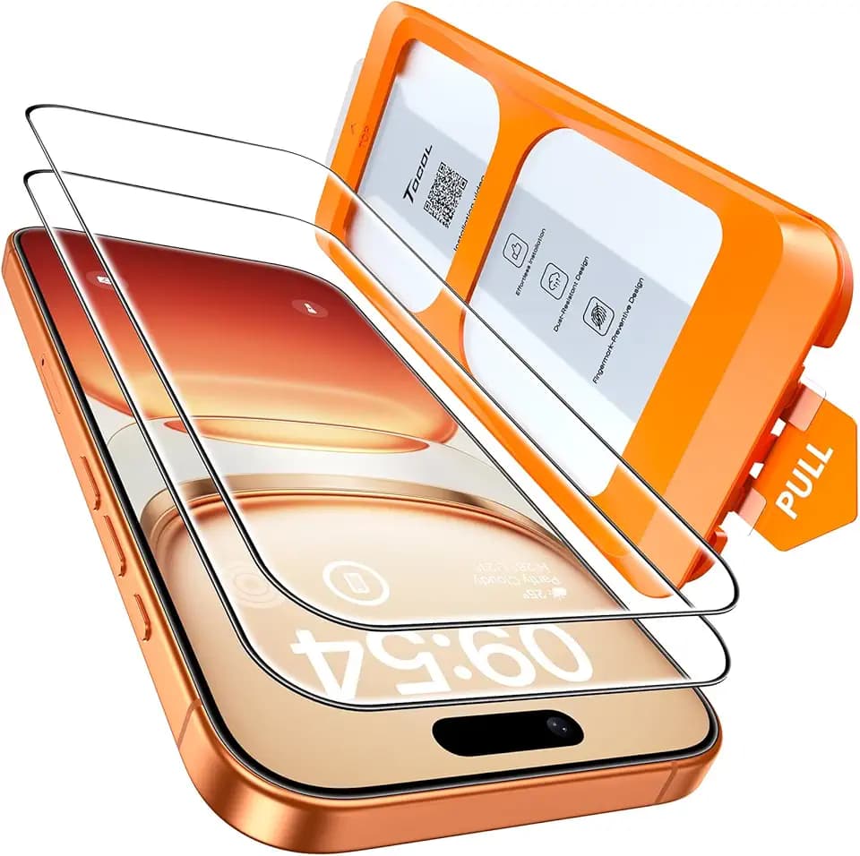 TOCOL for iPhone 17 Pro Screen Protector, Easy Installation
