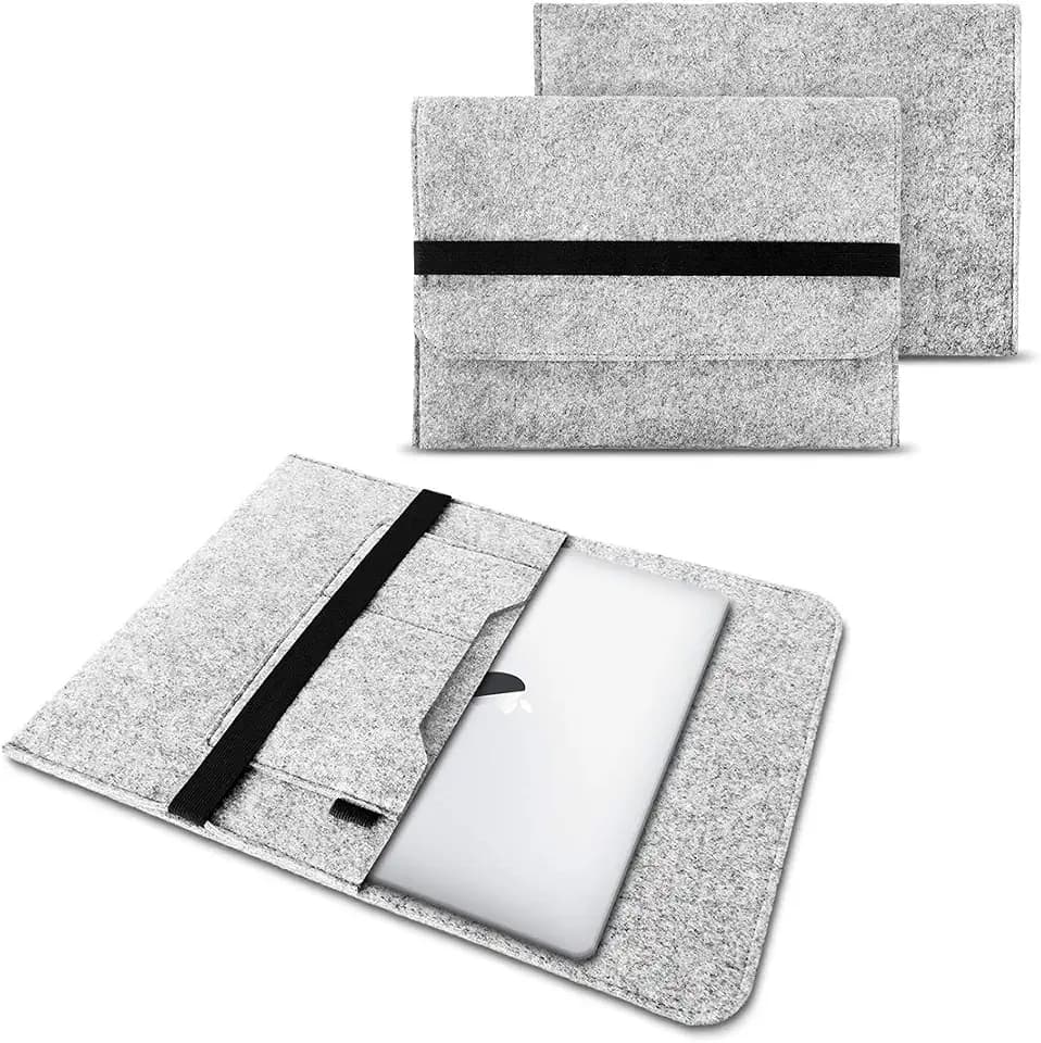 NAUC Laptop Tasche Sleeve Hülle Schutztasche Filz Cover für Tablets und Notebooks Farbauswahl kompatibel mit Samsung Apple Asus Medion Lenovo Bitte GRÖSSE IM Text BEACHTEN