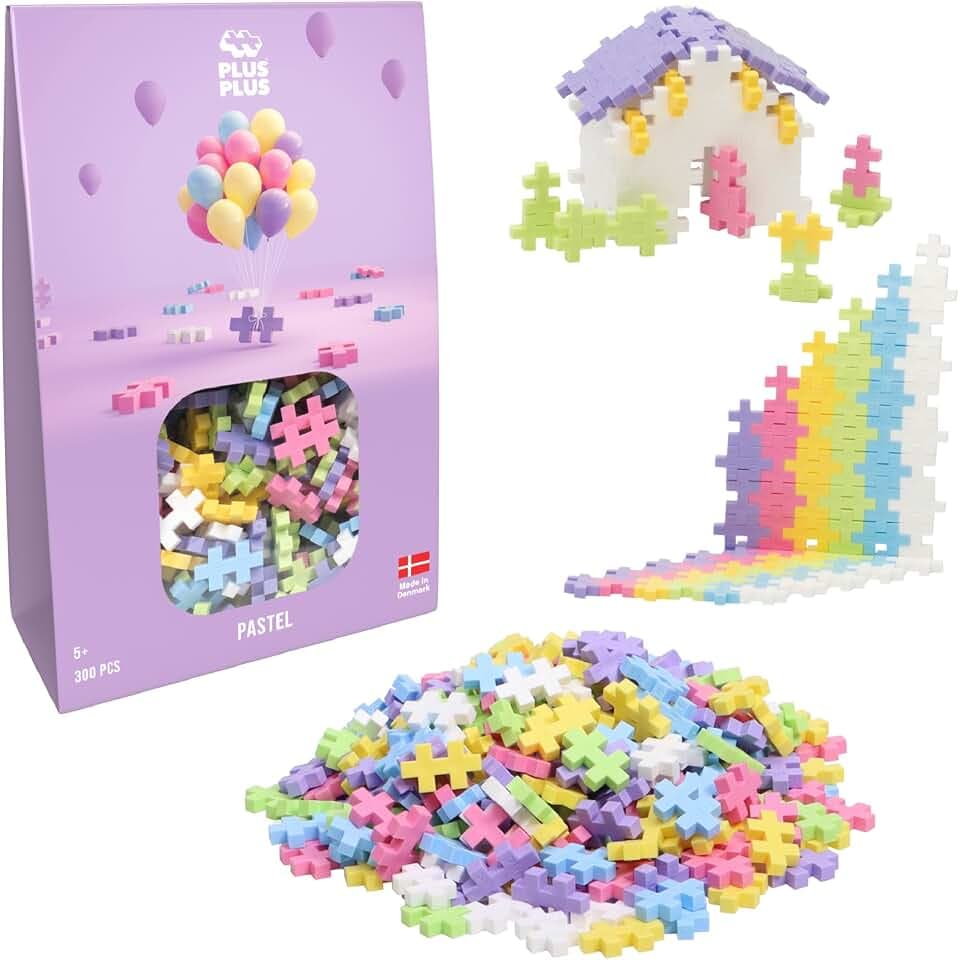 Geniales Konstruktionsspielzeug, Open Play Pastell, Bausteine-Set, 300 Teile