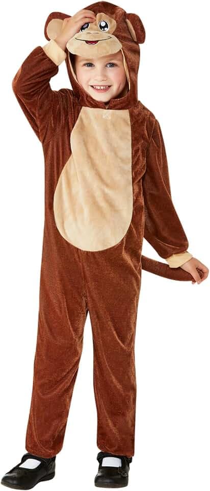Smiffys Toddler Monkey Costume, Brown Halloween und Karneval