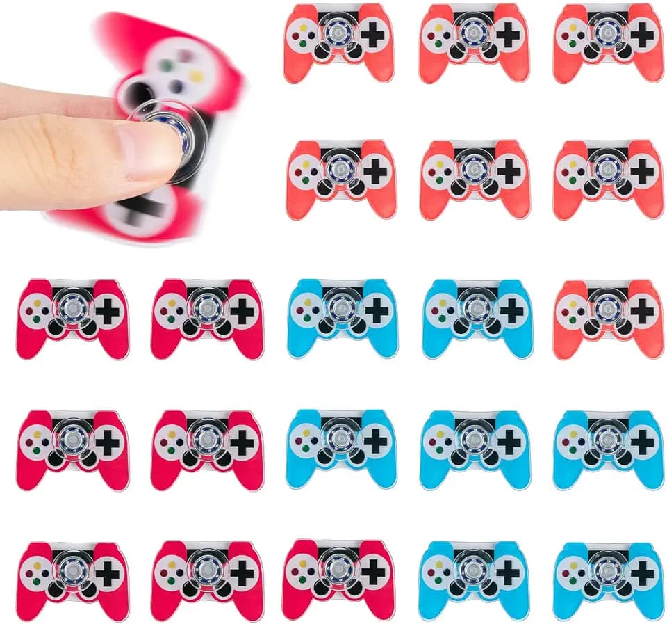 24 Pcs Video Game Fidget Spinner Bulk Gaming Themed Fidget Toy Spinner Toys