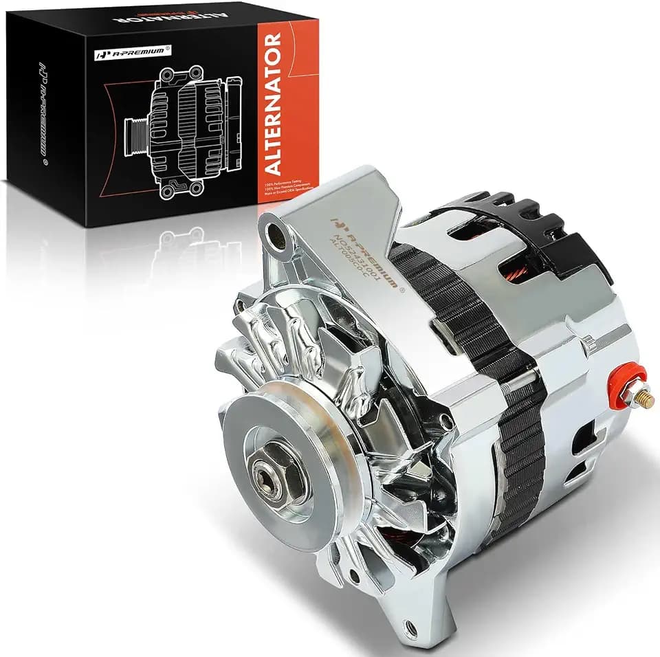 A-Premium Alternator, 12V 160A 1 Groove V-Belt Pulley, Compatible with GM