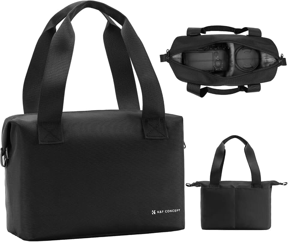 K&F CONCEPT Kameratasche,Spiegelreflex DSLR Fototasche mit 2 Fächer