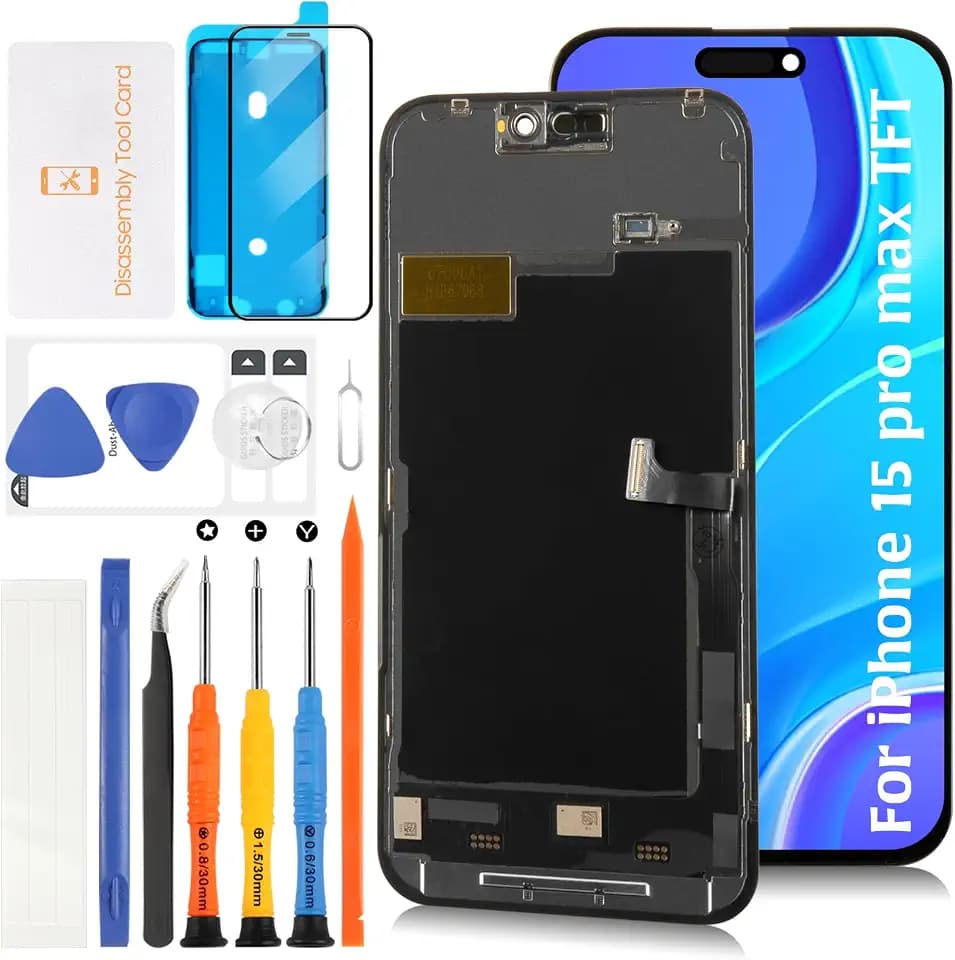 for iPhone 15 Pro Max InCell Screen Replacement 6.7" 120Hz Promotion Display Assembly with Proximity Sensor Flex Cable Touch Screen Digitizer Repair Kit A3106 A2849 A3105 A3108