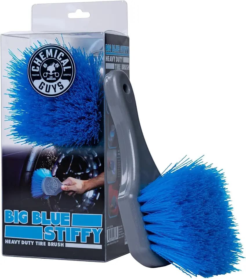 Chemical Guys, Big Blue Stiffy Heavy Duty Tire & Upholstery Cleaning Brush