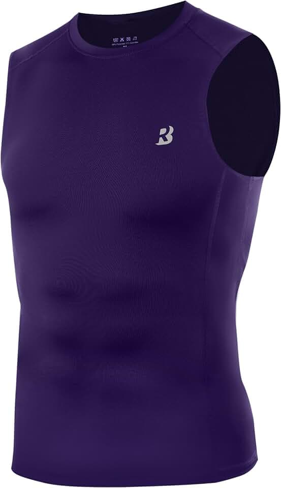 Men's Sleeveless Compression Shirt Quick Dry Tank Top Base Layer