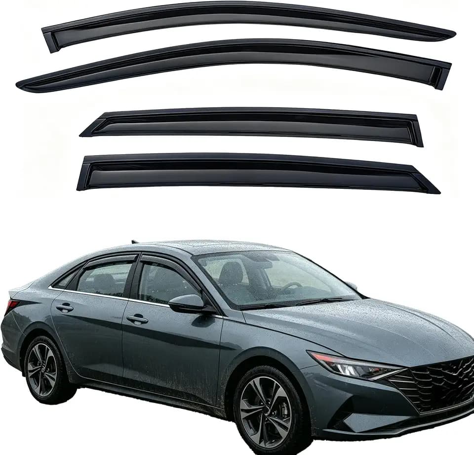 Tape On Window Visors Compatible with Hyundai Elantra 2021-2025