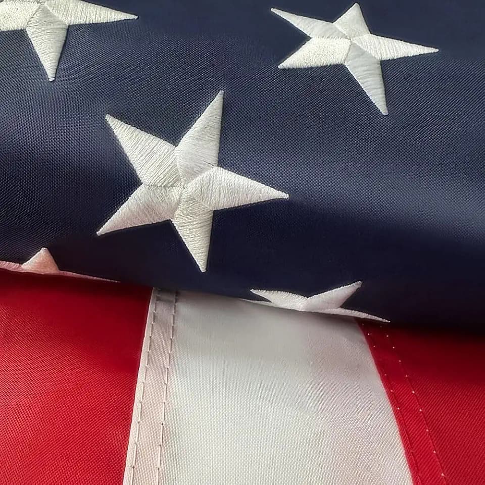 American Flag 2.5x4 Ft 300D Heavy Duty American Flags for Outside AllWeathe
