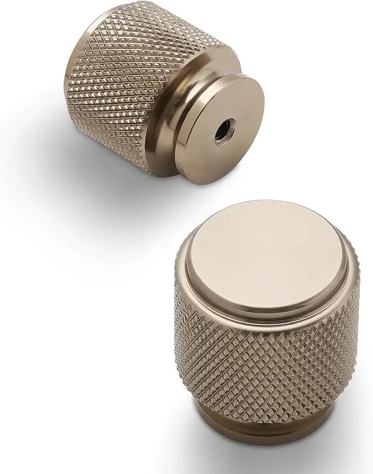 10 Pack Kitchen Cabinet Knobs Champagne Bronze Knurled Cabinet Pulls Gold Drawer Knobs Kitchen Hardware