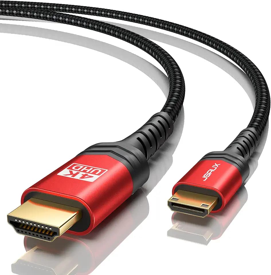 JSAUX Mini HDMI auf HDMI Kabel 3 M, [Mini HDMI] High Speed 18Gbps HDMI 2.0