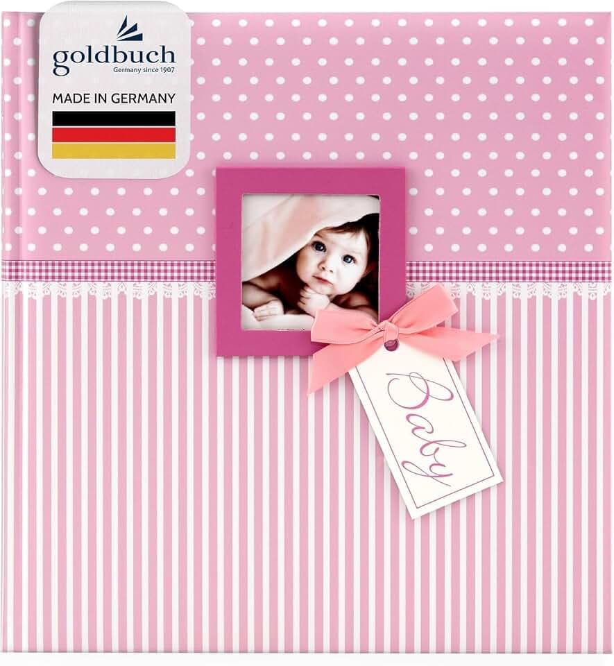 goldbuch 15801 Babyalbum Sweetheart, Baby Fotoalbum 30x31x4 cm, Pink