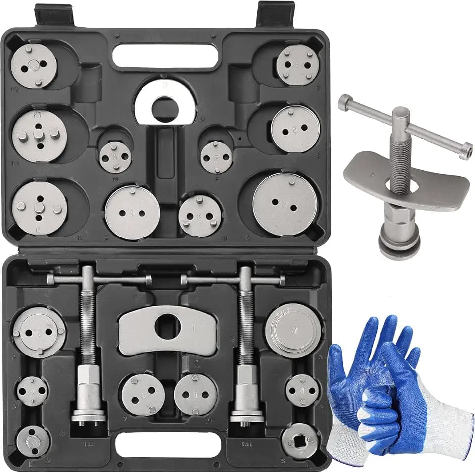 NYXOVA 24pcs Brake Caliper Tool, Heavy Duty Disc Brake Caliper Tool Set
