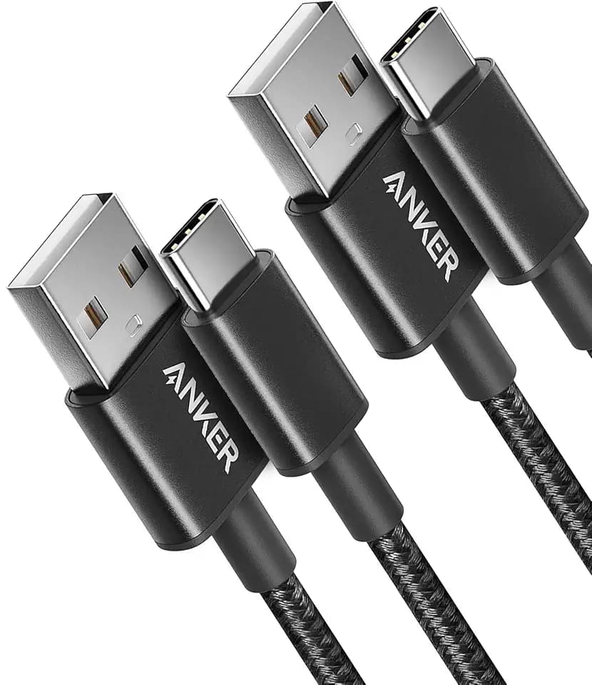 Anker USB A to USB C Cable, USB to USB C Cable(2Pack,3ft,Black)
