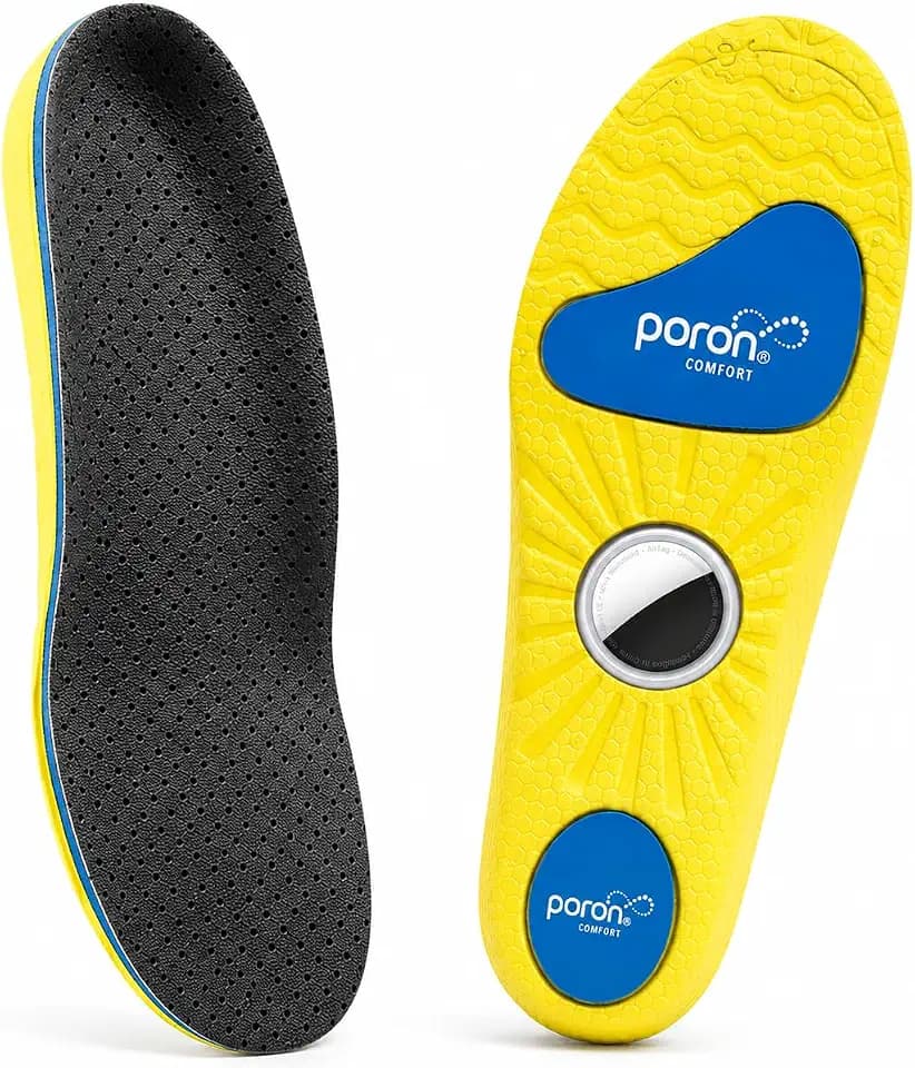 Shoe Insole Compatible with airtag for Kids & Adults, Hidden Tracking Insert for Shoes, (Black, Foot:7.1-7.5IN/Insole:7.6-8.3IN/12.5C-1Y)