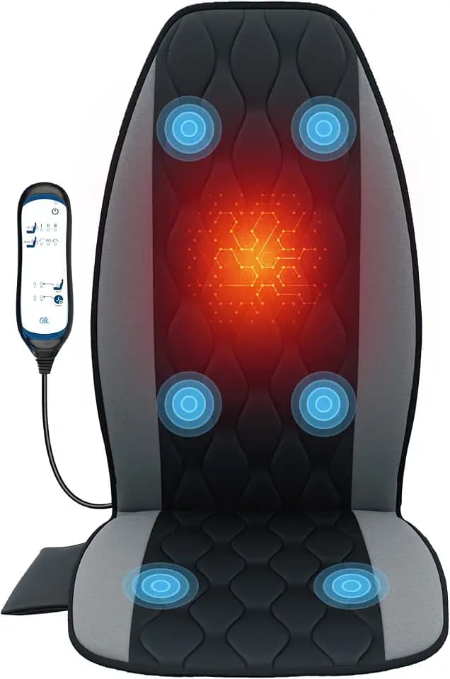 CILI Back Massager Chair Pad with Graphene Heat & Vibration