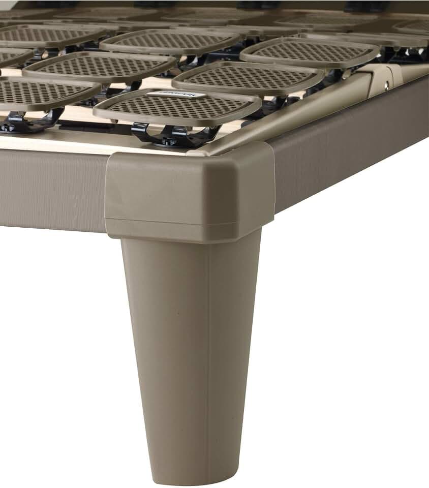 TEMPUR Dualfüße aus Kunststoff, 29 cm, Cappuccino-Braun