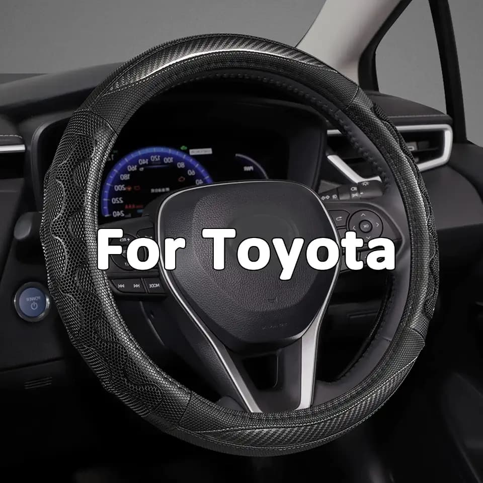 GIANT PANDA Steering Wheel Cover for Toyota, Auto Car Steering Wheel Cover for Toyota Highlander Rav4 Corolla Camry,Standard Size - Gray