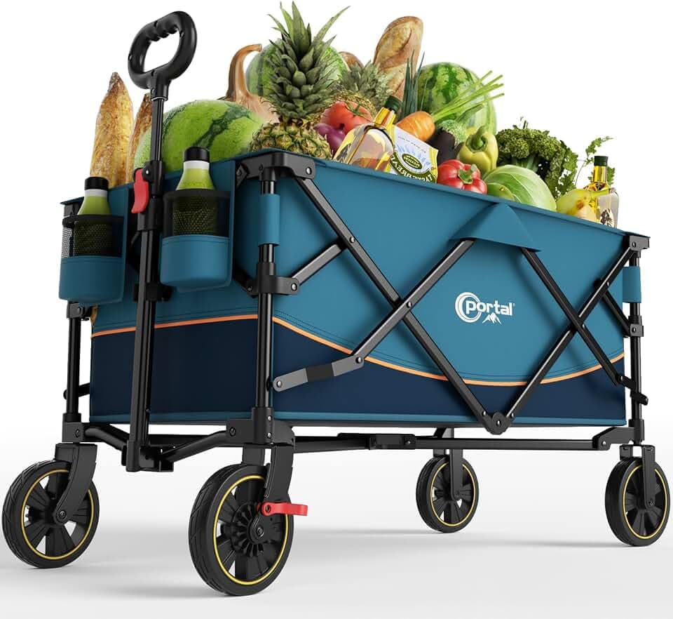 Portal Bollerwagen faltbar XXL Große Ladefläche 120kg belastbar