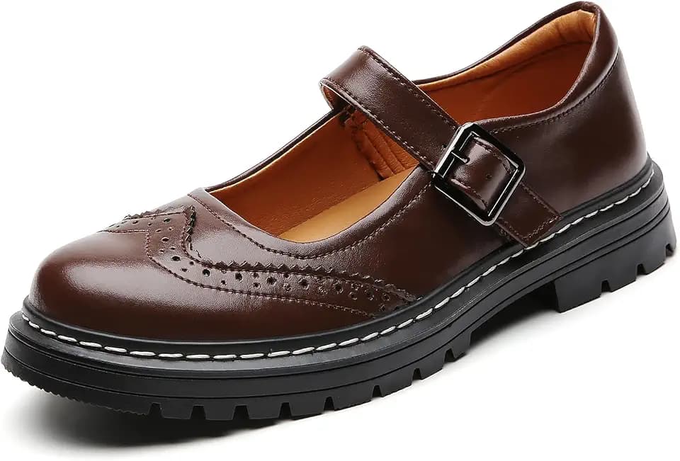Mary Jane Shoes Women Platform Non-Slip Casual Dress Shoes
