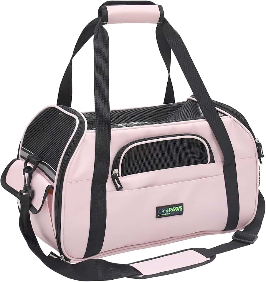 JESPET Soft-Sided Airline-Approved Dog & Cat Carrier Travel Bag