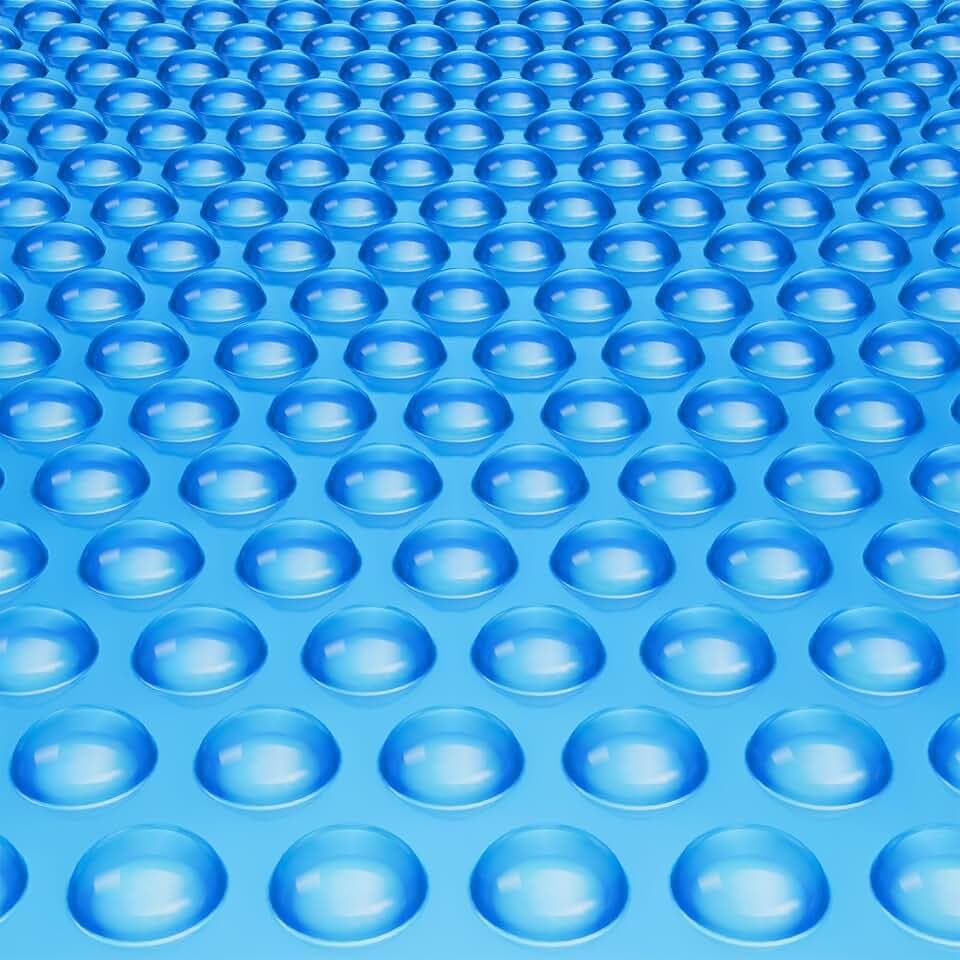 VEVOR Solar Pool Cover, 24 x 12 ft Rectangle Solar Cover 16 mil for Pools, Inground Above Ground Swimming Pool Solar Blanket with Bubble, Heat Retaining Solar Covers Blue