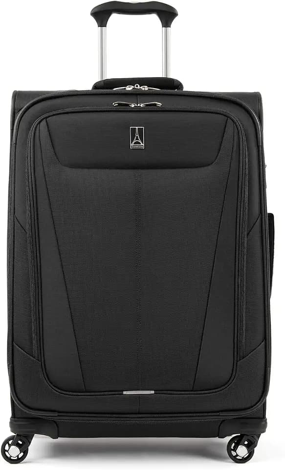 Travelpro Maxlite 5 Softside Checked Luggage Spinner, Black, 25-Inch