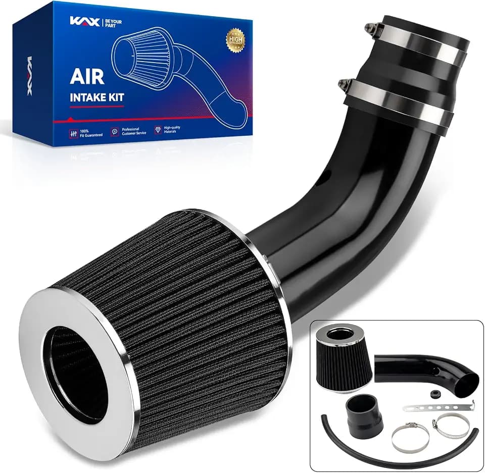 Suride 3" Universal Cold Air Intake Kit (Black)