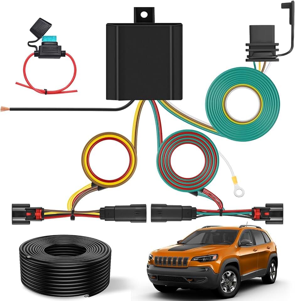 Nilight 4 Pin Trailer Wiring Harness Kit 56406 Simple Fit Tow Hitch