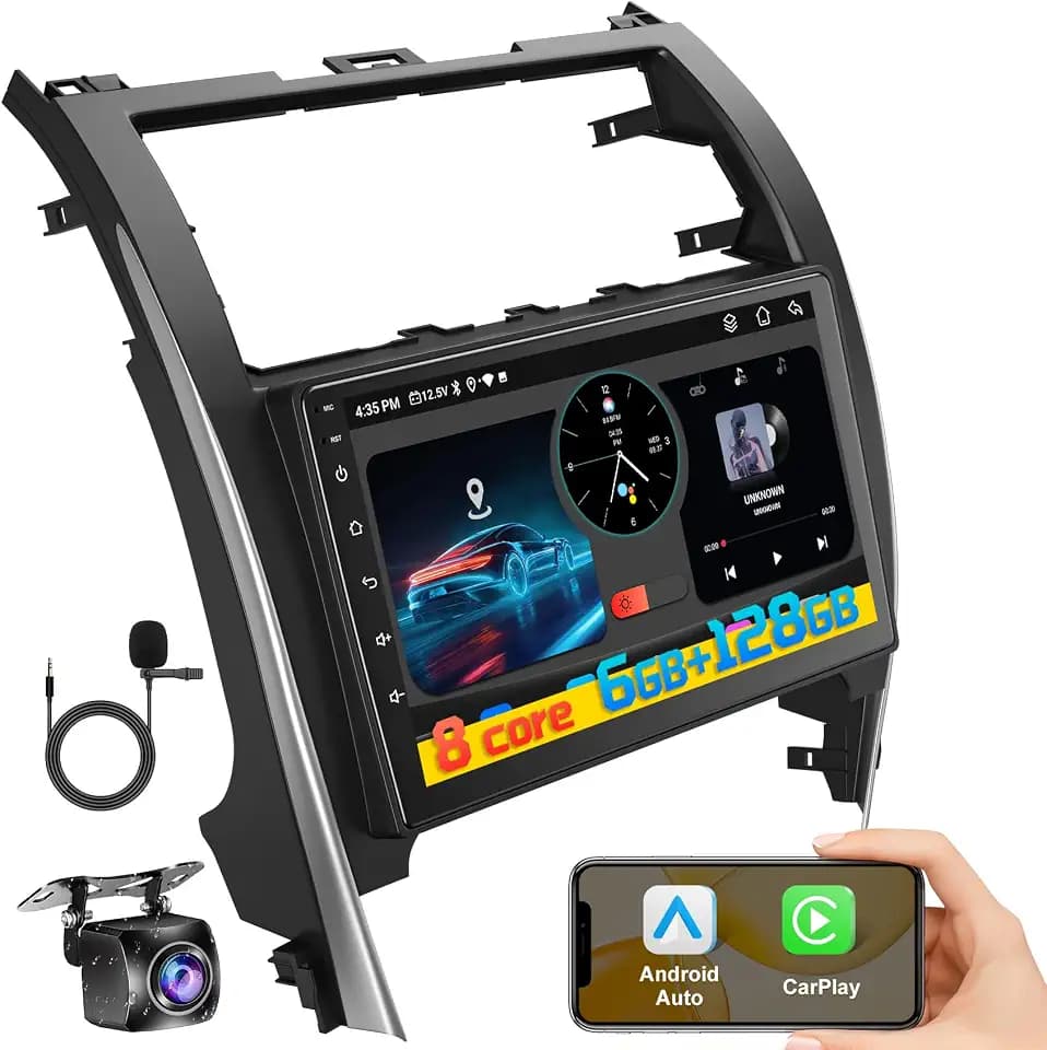 8 Core Car Radio Stereo for Toyota Camry 2012 2013 2014,6GB+128GB