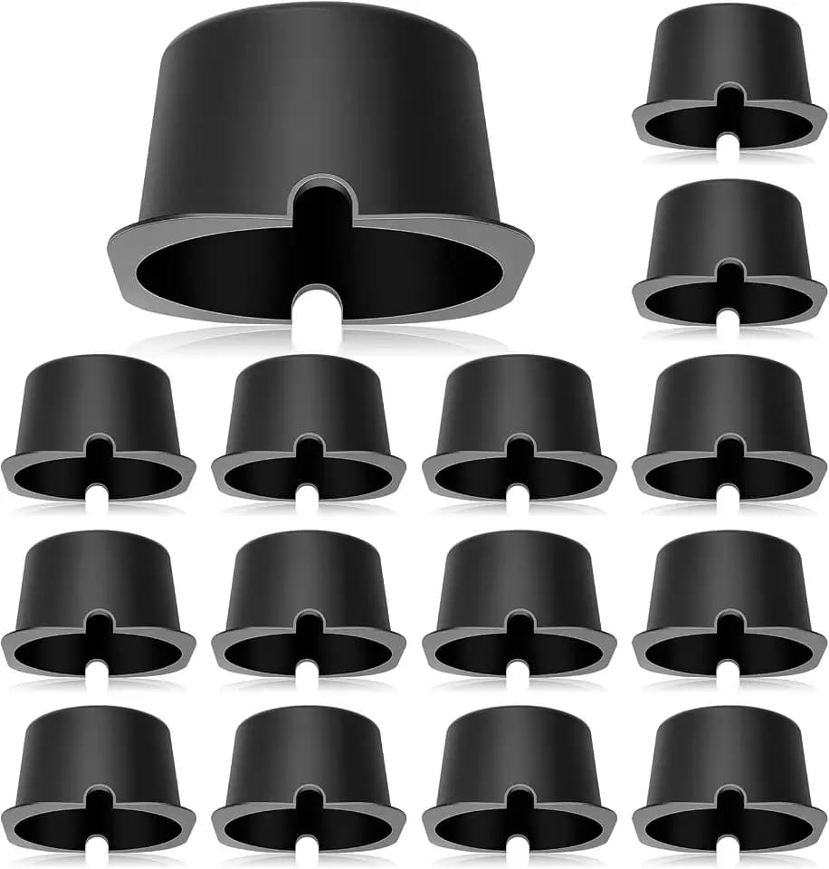 Tuanse 15 Pcs Recessed Light Covers, 5.3 x 5.3 x 3.35 Inch, Black
