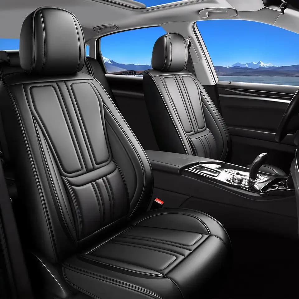 Car Seat Covers for Toyota Camry 2012-2026,Full Set 5 Seats, Black